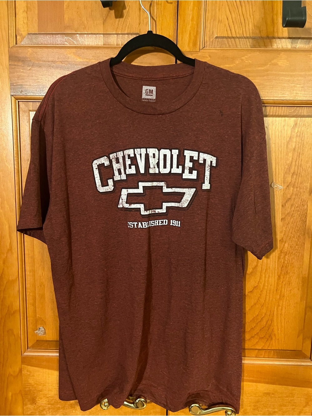Chevrolet Maroon Short-Sleeve Logo Tee